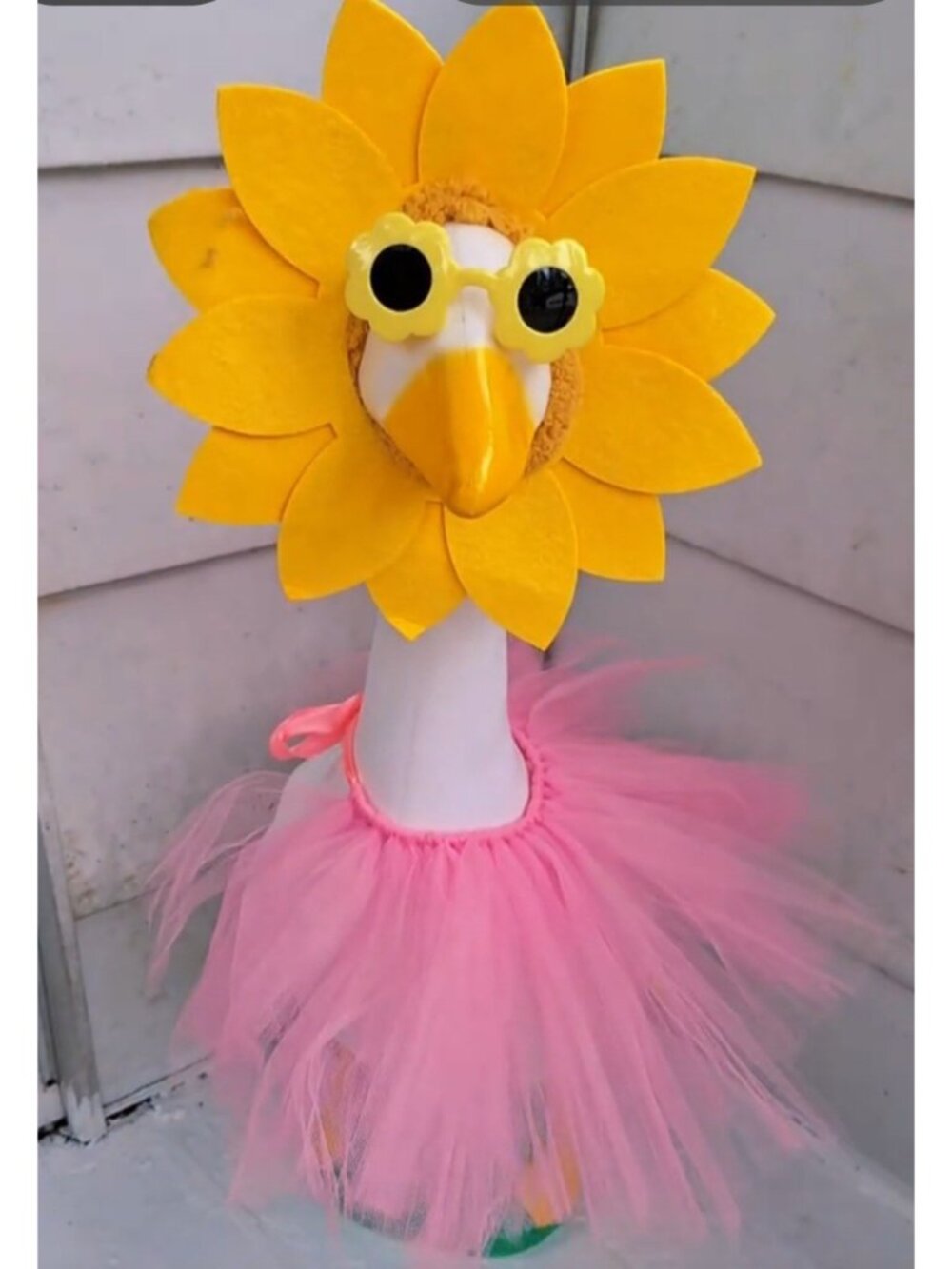 Ballerina Porch Goose Outfit Headpiece Glasses Tutu GOOSE NOT INCLUDED 3 Pieces
